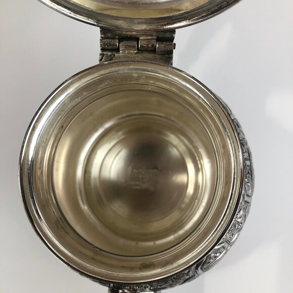 Vintage Moroccan Tea & Coffee Set 6-Piece Handmade in Fes Silver Plate - Picture 9 of 15